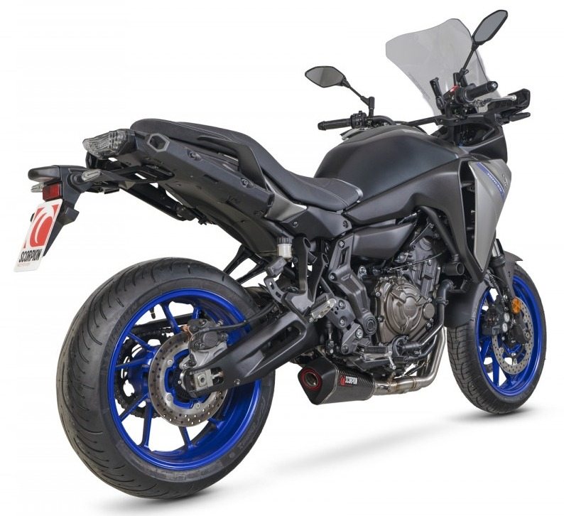 SCORPION スコーピオン セルケトテーパー フルエキゾーストマフラー TRACER 7 YAMAHA ヤマハ マフラー タイプ：カーボン／重量：3.21kg