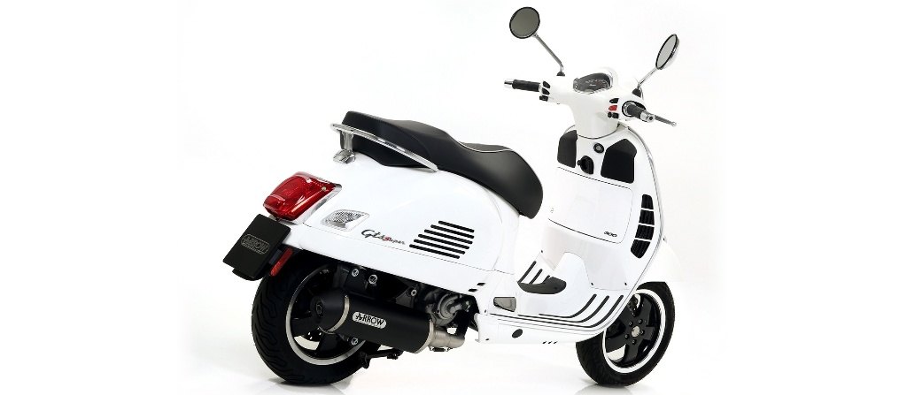 ARROW アロー URBAN スリップオンマフラー VESPA GTS 300 HPE 300I.E. PIAGGIO ピアジオ マフラー