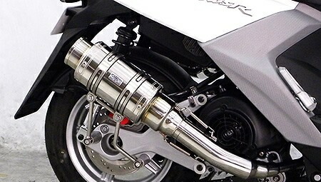 WirusWin ウイルズウィン アトミックショートマフラー BWS125ビーウィズ YAMAHA ヤマハ フルエキゾーストマフラー マフラー タイプ:バズーカータイプ / カラー:シルバーカーボンバージョンアップ