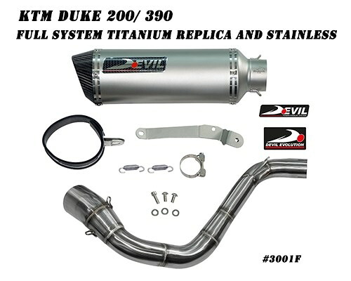 DEVIL EVOLUTION デビルエボリューション フルシステムカーボンショートマフラー D5C CBR300 15-16 HONDA ホンダ フルエキゾーストマフラー マフラー｜ウェビック　店