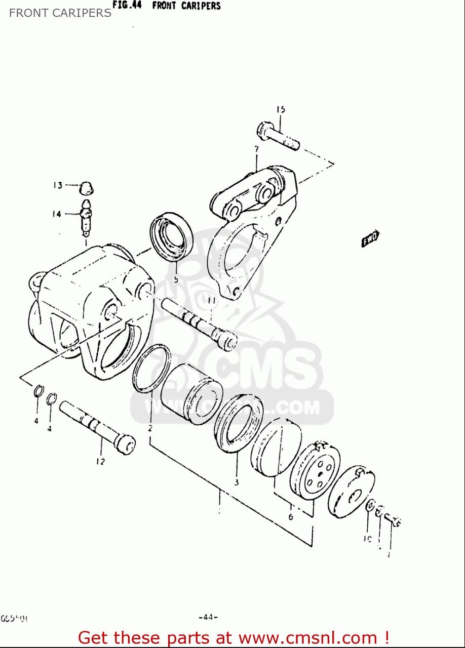 CMS シーエムエス PAD SET GS1000L 1979 N USA E03 GS1000S GS550L GS750L SUZUKI スズキ その他ブレーキマスターシリンダーオプション・補修部品 ブレーキ｜ウェビック　店