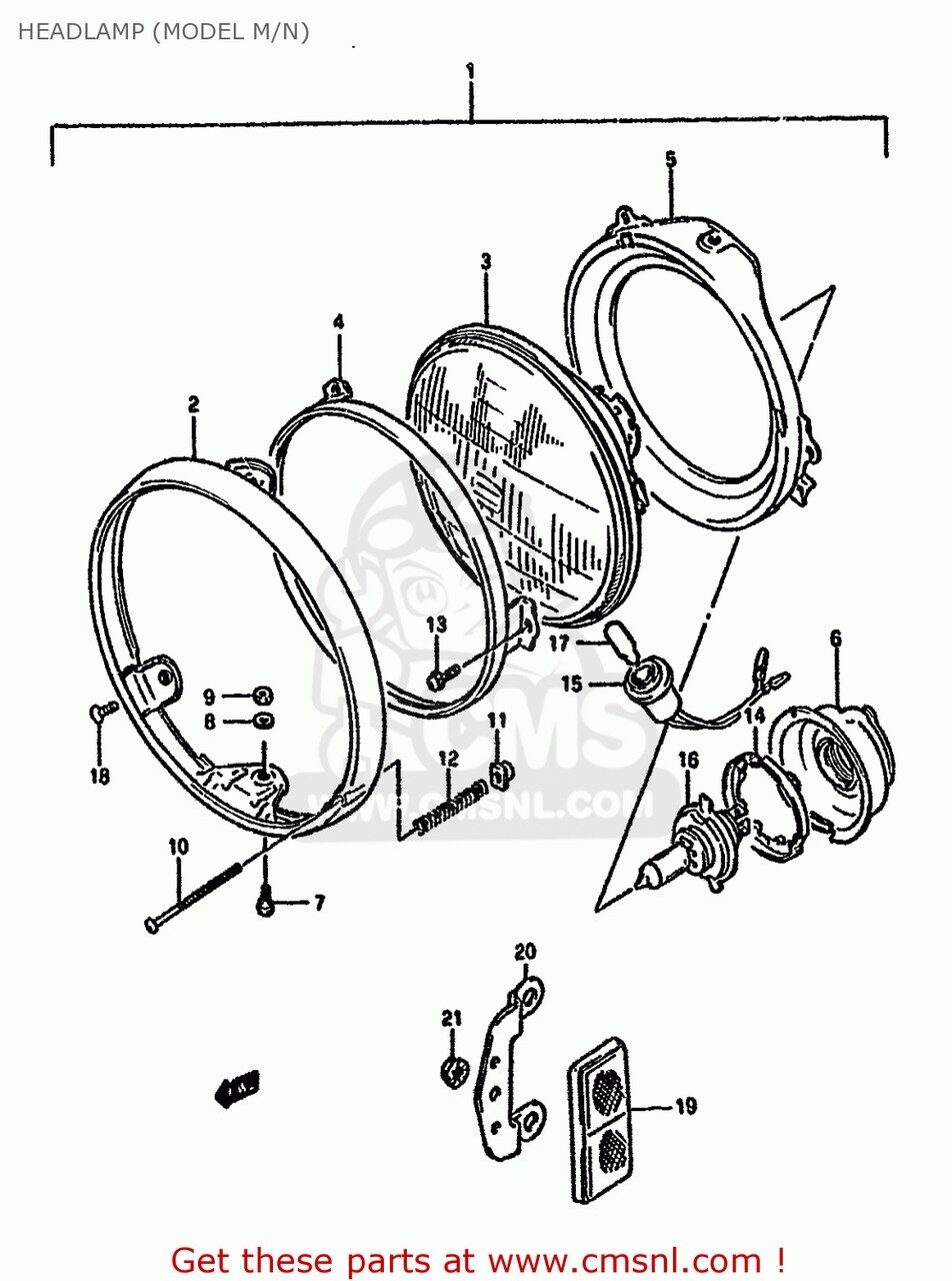 CMS シーエムエス HEADLAMP ASSY GS500E 1989 K USA E03 1990 L 1991 M 1992 N 1993 P 1994 R 1995 S 1996 T GSF400 E02 E04 E16 E21 E22 E24 E25 E34 E53 E30 BANDIT CALIFORNIA E33 SUZUKI スズキ ヘッドライト 灯火類 電装系 44,493円