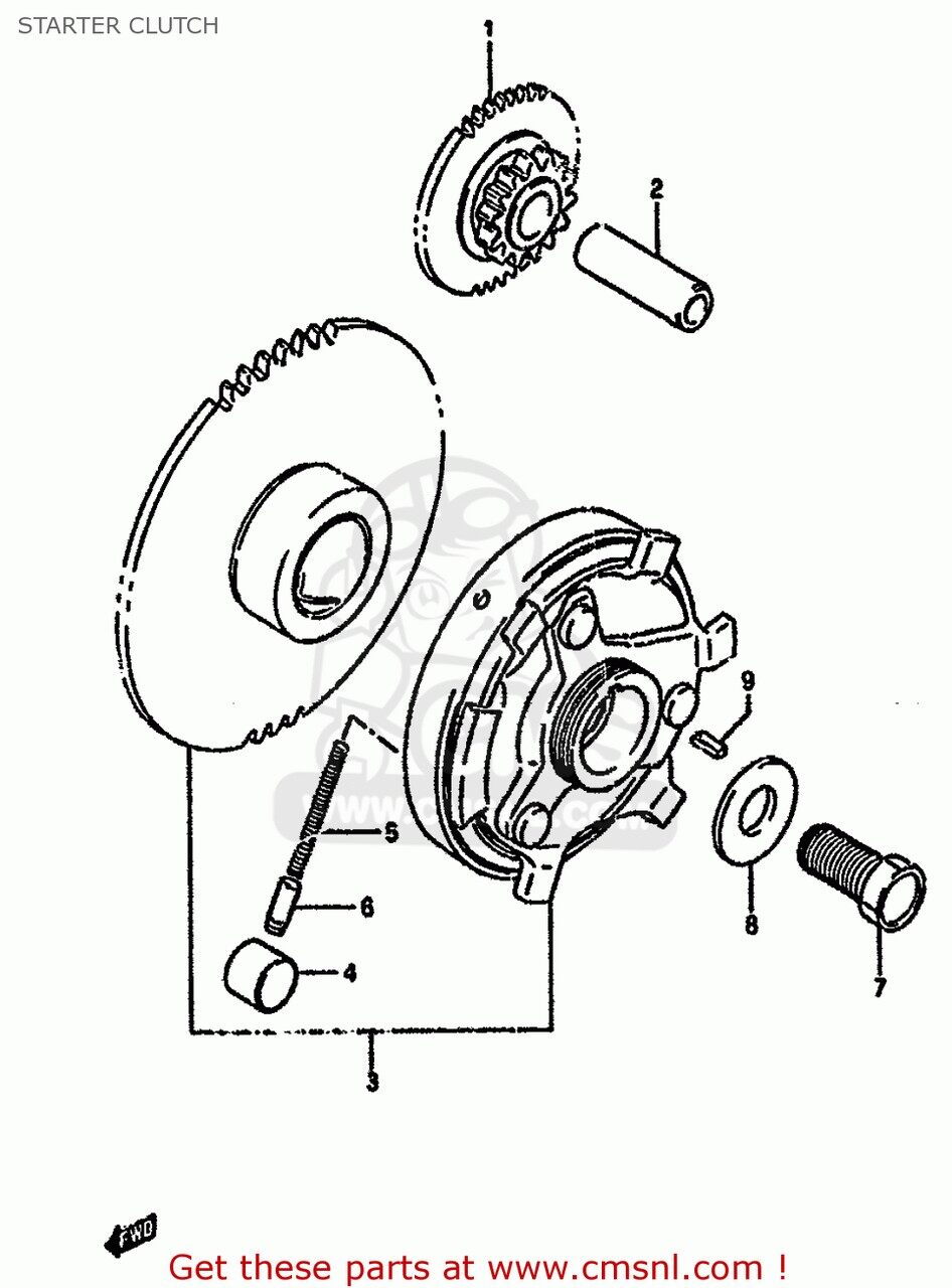 CMS シーエムエス (12600-33853) CLUTCH SET，STARTER GSF400 1991 M E02 E04 E16 E21 E22 E24 E25 E34 E53 1992 N E30 1993 P BANDIT USA E03 CALIFORNIA E33 SUZUKI スズキ その他エンジンパーツオプション・補修部品 エンジンパーツ エンジン