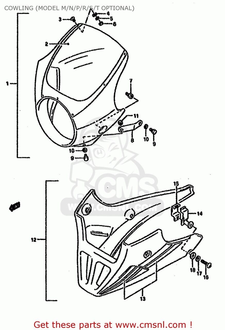 CMS シーエムエス COVER SET，UNDER COWL GS500E 1989 K E01 E02 E04 E15 E16 E17 E21 E22 E24 E25 E34 E39 USA E03 1990 L 1991 M 1992 N E18 E53 1993 P 1994 R E37 / P9 1995 S 1996 T 1997 V 1998 W 1999 X 2000 Y GS500ESK BRAZIL GS500EU GERMANY AUSTRALIA 外装