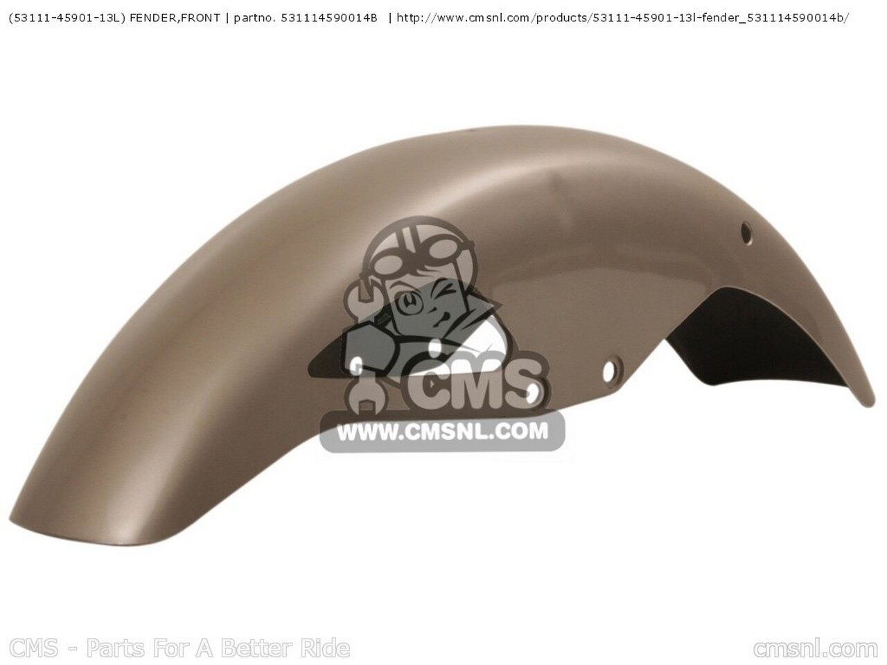 CMS シーエムエス (53111-45901-13L) FENDER，FRONT GS1100E 1982 Z USA E03 1983 D GS1100ES SUZUKI スズキ フロントフェンダー フェンダー関連 外装