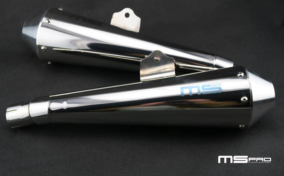 MSPRO エムエスプロ スリップオンサイレサー T100 TRIUMPH トライアンフ スリップオンマフラー マフラー｜ウェビック　店