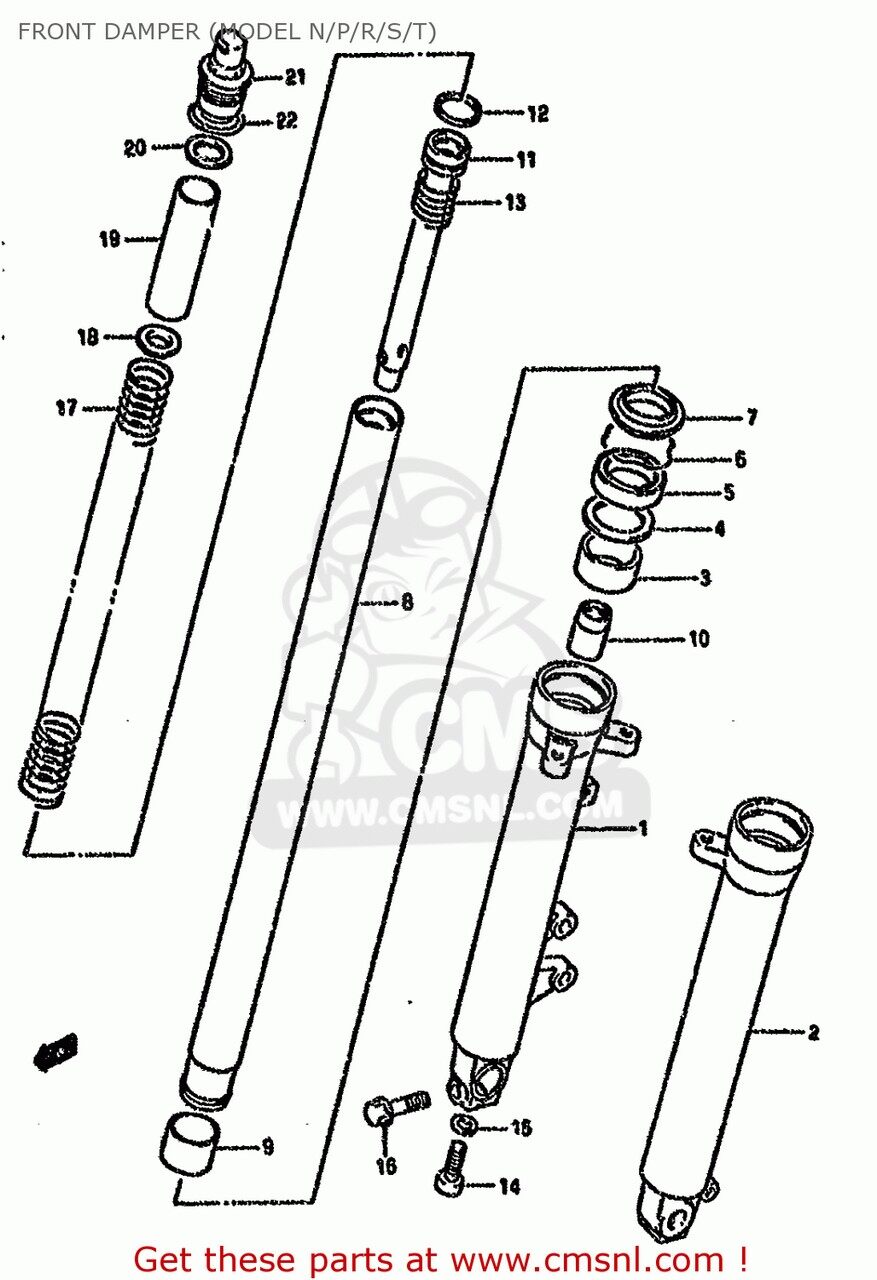 CMS シーエムエス TUBE，INNER SUZUKI スズキ インナーチューブ サスペンション 足回り
