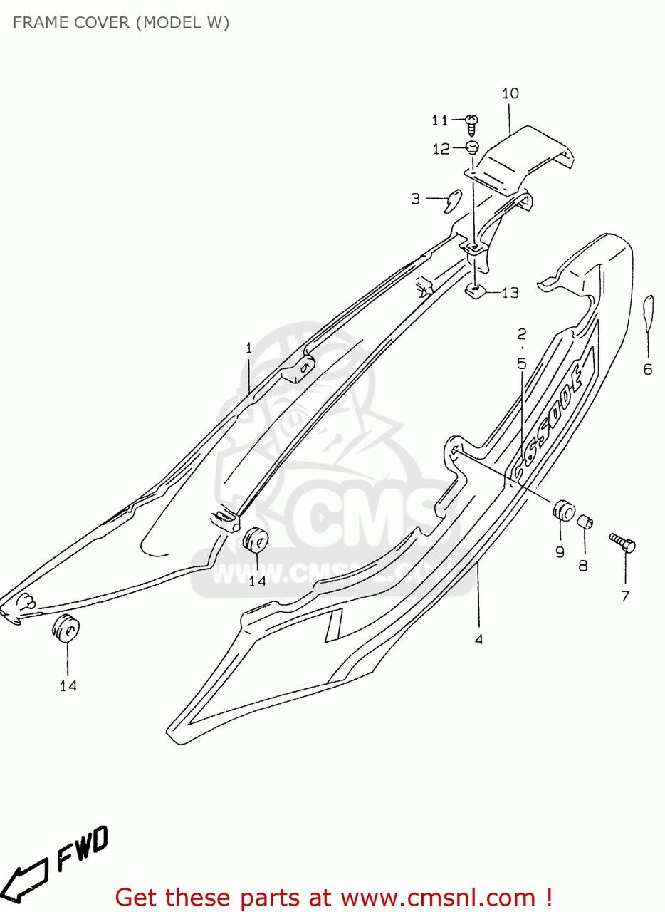 CMS シーエムエス COVER,FRAME,R(CHARCOAL) GS500E 1997 V E02 E04 E22 E24 E25 E34 E37 USA E03 1998 W E18 1999 X 2000 Y GS500EU E39 SUZUKI スズキ シートカウル・テールカウル カウル関連 外装|ウェビック 店