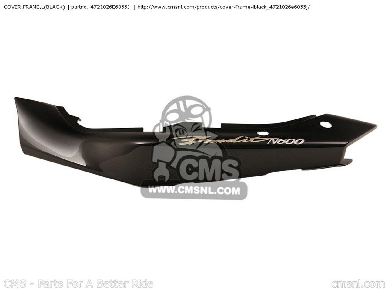 CMS シーエムエス COVER，FRAME，L(BLACK) GSF600 1995 S E02 E04 E18 E22 E25 E34 1996 T E17 1997 V / P37 1998 W 1999 X GSF600S E24 GSF600S1998 GSF600SU GERMANY GSF600U SUZUKI スズキ シートカウル・テールカウル カウル関連 外装