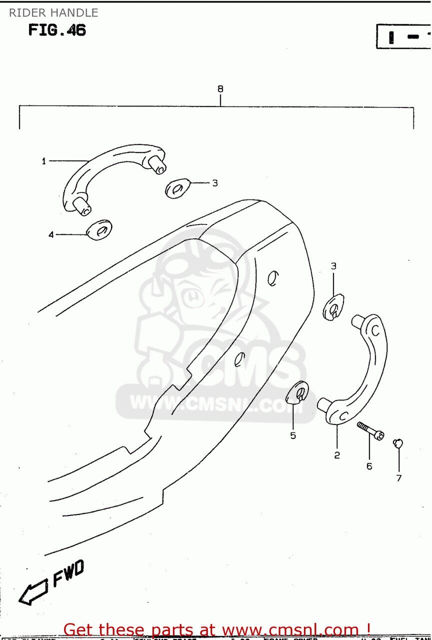 CMS シーエムエス HANDLE SET，PILLION RIDER(GRAY) GSF600 1995 S E02 E04 E18 E22 E25 E34 1996 T E17 1997 V / P37 1998 W 1999 X GSF600S E24 GSF600S1998 GSF600SU GERMANY SUZUKI スズキ グラブバー・タンデムバー・シーシーバー 外装