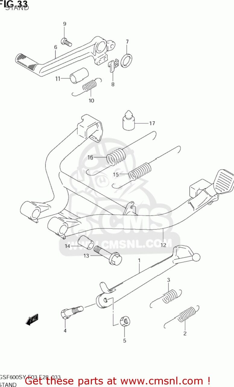 CMS シーエムエス STAND，CTR GSF600S BANDIT 2000 Y USA E03 2001 K1 2002 K2 2003 K3 SUZUKI スズキ センタースタンド・メインスタンド フレーム｜ウェビック　店 30,620円