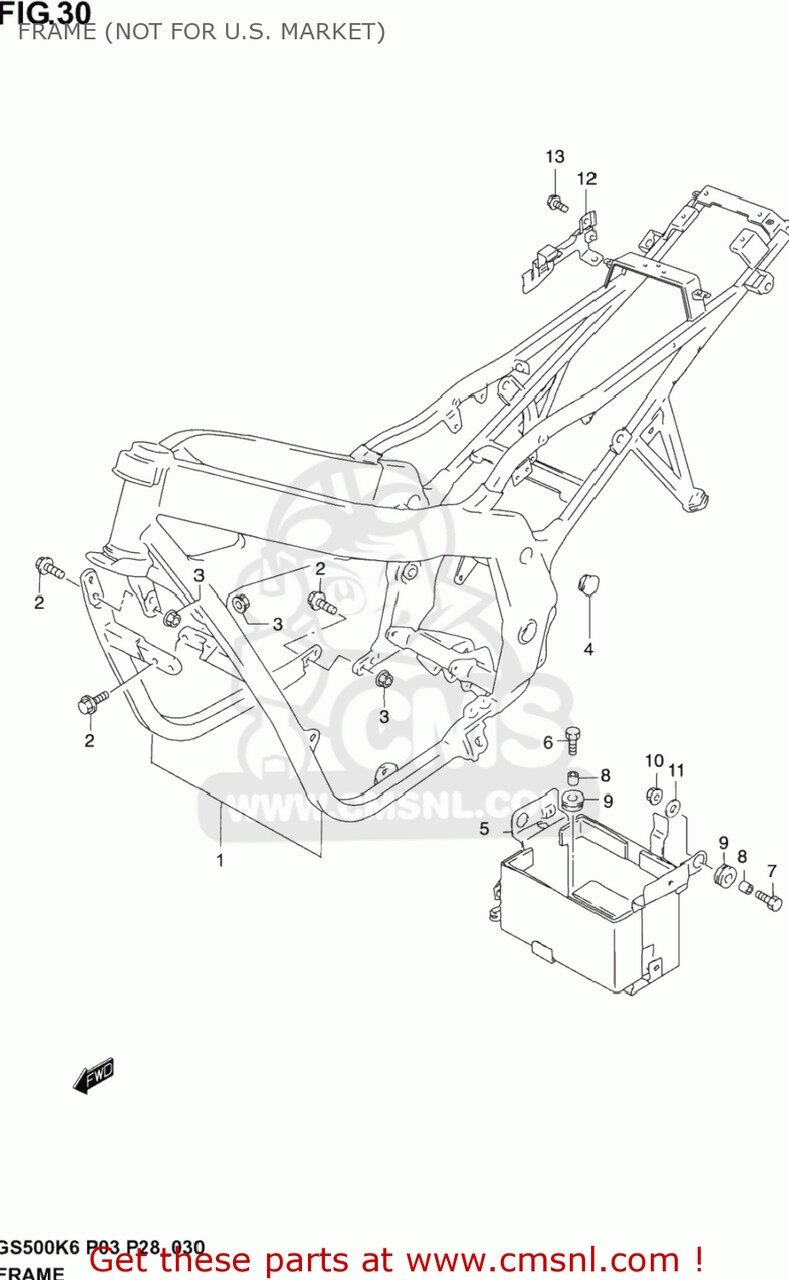CMS シーエムエス FRAME SET(SILV GS500F 2004 K4 USA E03 2005 K5 2006 K6 SUZUKI スズキ フレーム 164,532円