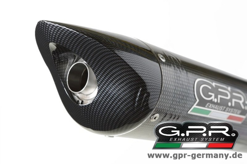 GPR ジーピーアール TIBURON CARBON LOOK (KAWASAKI ZX-6R - ZX 636 A 2005-06 SLIP ON EXHAUST MUFFLER) スリップオンマフラー KAWASAKI カワサキ マフラー