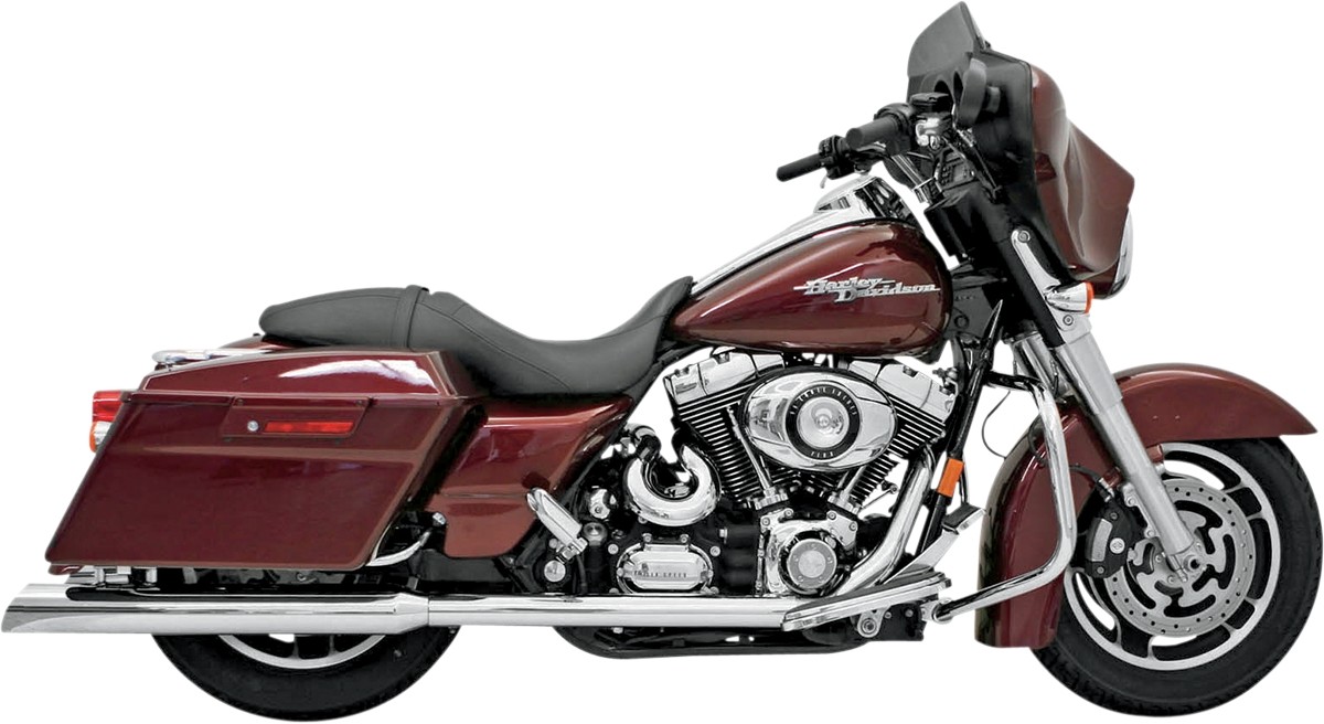 BASSANI バッサーニ スリップオンマフラー スラント クローム 1995-16FL 【MUFFLERS SLANT CH 95-16FL [1801-0355]】 HARLEY-DAVIDSON ハーレーダビッドソン マフラー｜ウェビック　店