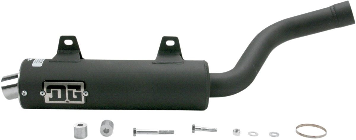 DG PERFORMANCE デージーパフォーマンス スリップオンマフラー RCM IIモデル PRED 【EXHAUST II S/O [1831-0235]】 Polaris Predator 500 2005 - 2007 Cross Country 2006 LE Black／Silver Limited Edition Troy Lee マフラー