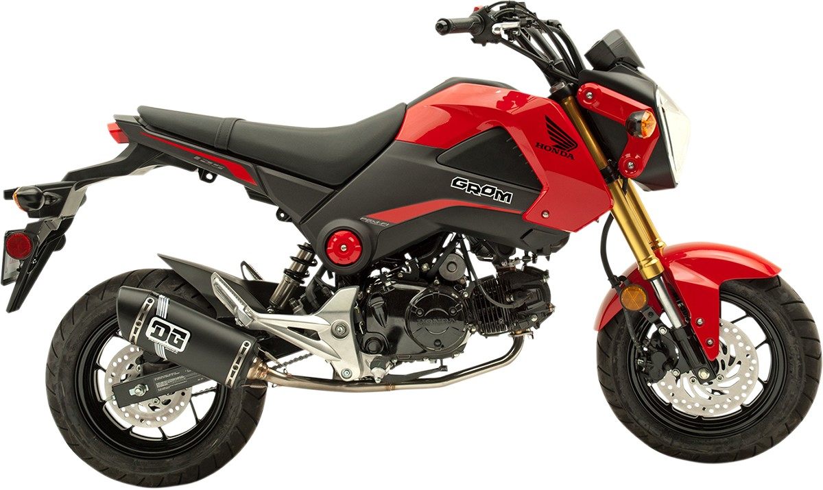 DG PERFORMANCE デージーパフォーマンス フルエキゾーストマフラー V2モデル ブラック GROM用【EXHAUST V2 FS GROM BK [1810-2357]】 マフラー｜ウェビック　店