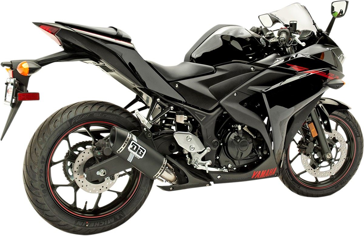 DG PERFORMANCE デージーパフォーマンス スリップオンマフラー V2モデル R3 BK用 【EXHAUST V2 S/O BK [1811-3007]】 YZF-R3 YAMAHA ヤマハ マフラー