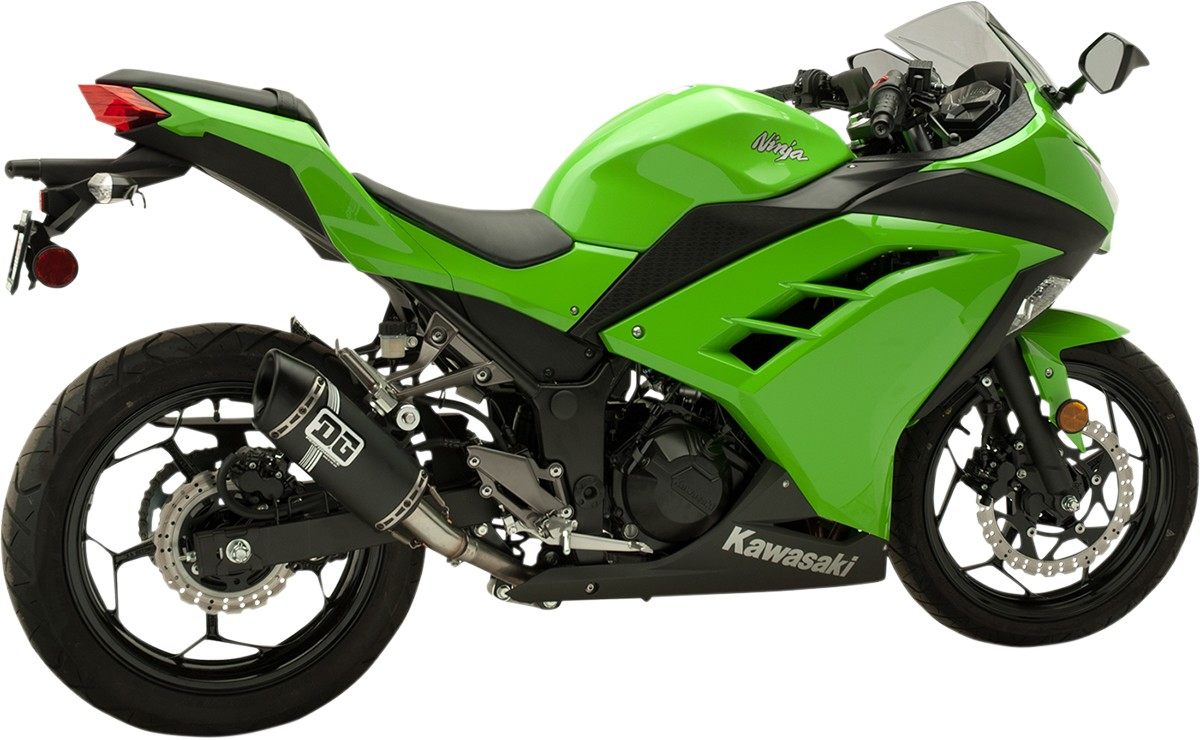 DG PERFORMANCE デージーパフォーマンス スリップオンマフラー V2モデル EX300 BK用 【EXHAUST V2 S/O BK [1811-3010]】 EX300R Ninja 300 2013 - 2016 KAWASAKI カワサキ マフラー