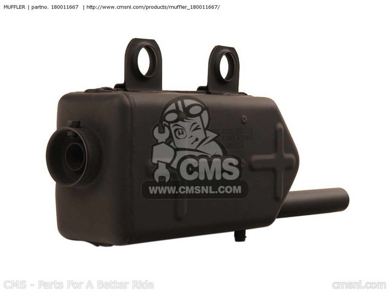 CMS シーエムエス MUFFLER KLF220-A14 BAYOU220 2001 USA KLF220-A15 2002 KLF250-A1 BAYOU250 2003 KLF250-A2 2004 KLF250-A3 2005 KLF250-A6F 2006 KLF250-A7F 2007 KLF250-A8F 2008 KLF250-A9F 2009 KAWASAKI カワサキ スリップオンマフラー マフラー｜ウェビック　店