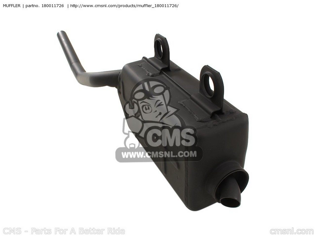 CMS シーエムエス MUFFLER KLF300-B14 BAYOU300 2001 USA KLF300-B15 2002 KLF300-B16 2003 KLF300-B17 2004 KAWASAKI カワサキ スリップオンマフラー マフラー|ウェビック 店