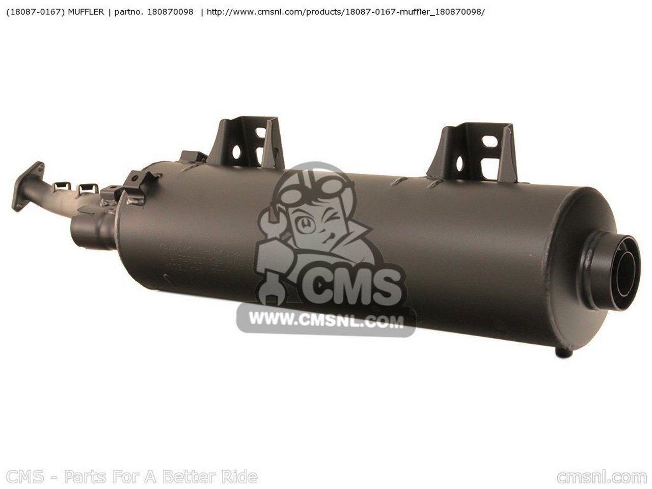 CMS シーエムエス (180870139) MUFFLER KVF650-H7F BRUTE FORCE 650 4X4I 2007 USA KVF650-H8F 2008 KVF750-A6F 750 2006 KVF750-A7F KVF750-B6F KVF750-B7F KVF750-B7FA KVF750-C6F KVF750-C7F KAWASAKI カワサキ フルエキゾーストマフラー マフラー
