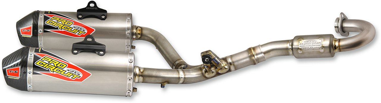 PRO CIRCUIT プロサーキット エキゾーストシステム TI6 ツイン 【EXHAUST DUAL [1820-1615]】 CRF250R HONDA ホンダ フルエキゾーストマフラー マフラー｜ウェビック　店