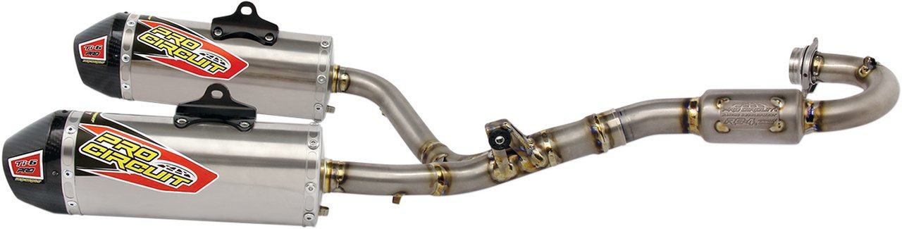 PRO CIRCUIT プロサーキット エキゾーストシステム TI6 プロ ツイン 【EXHAUST DUAL [1820-1596]】 CRF250R HONDA ホンダ フルエキゾーストマフラー マフラー｜ウェビック　店