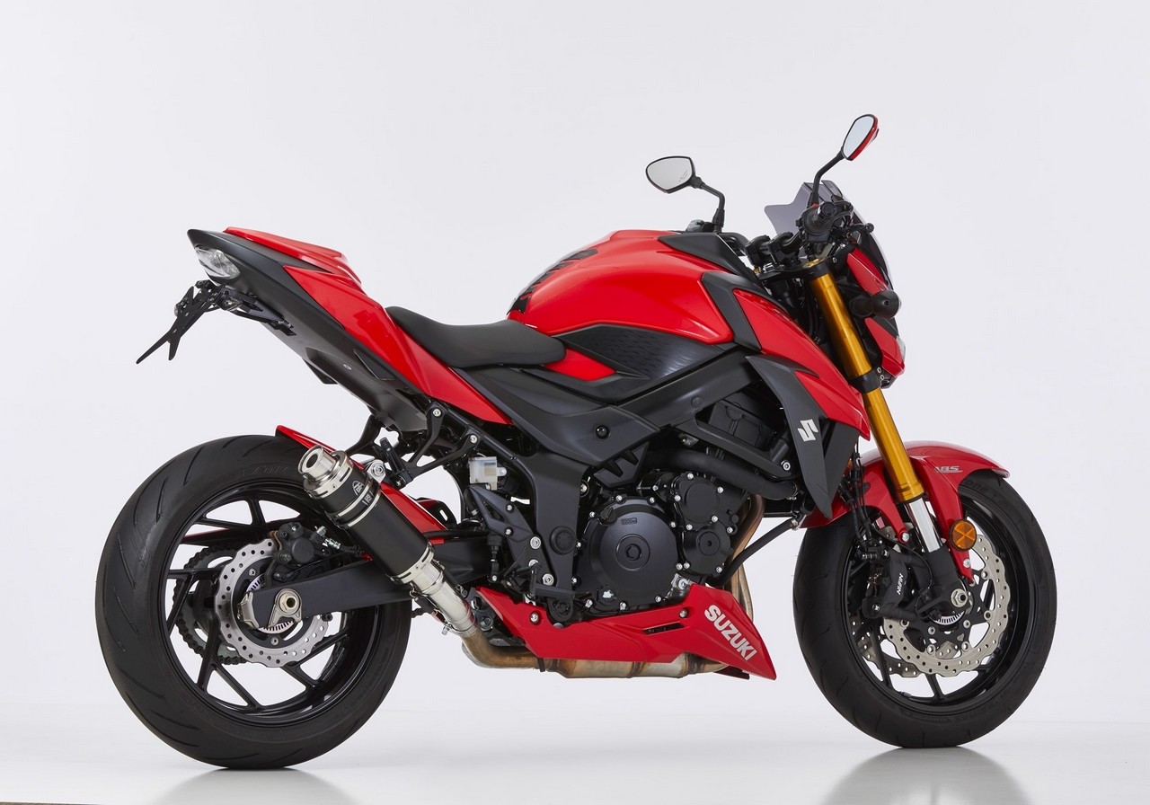 HURRIC フリック スーパースポーツ GSX-S 750 SUZUKI スズキ スリップオンマフラー マフラー 材質:アルミ製 (カラー:ブラック)|ウェビック 店