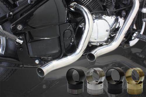 Garage T&F ガレージ ターンアウトマフラー バルカン400 バルカン400II バルカンクラシック400 KAWASAKI カワサキ フルエキゾーストマフラー マフラー バフ仕上げ / マフラーエンドタイプ:エンド無し|ウェビック 店