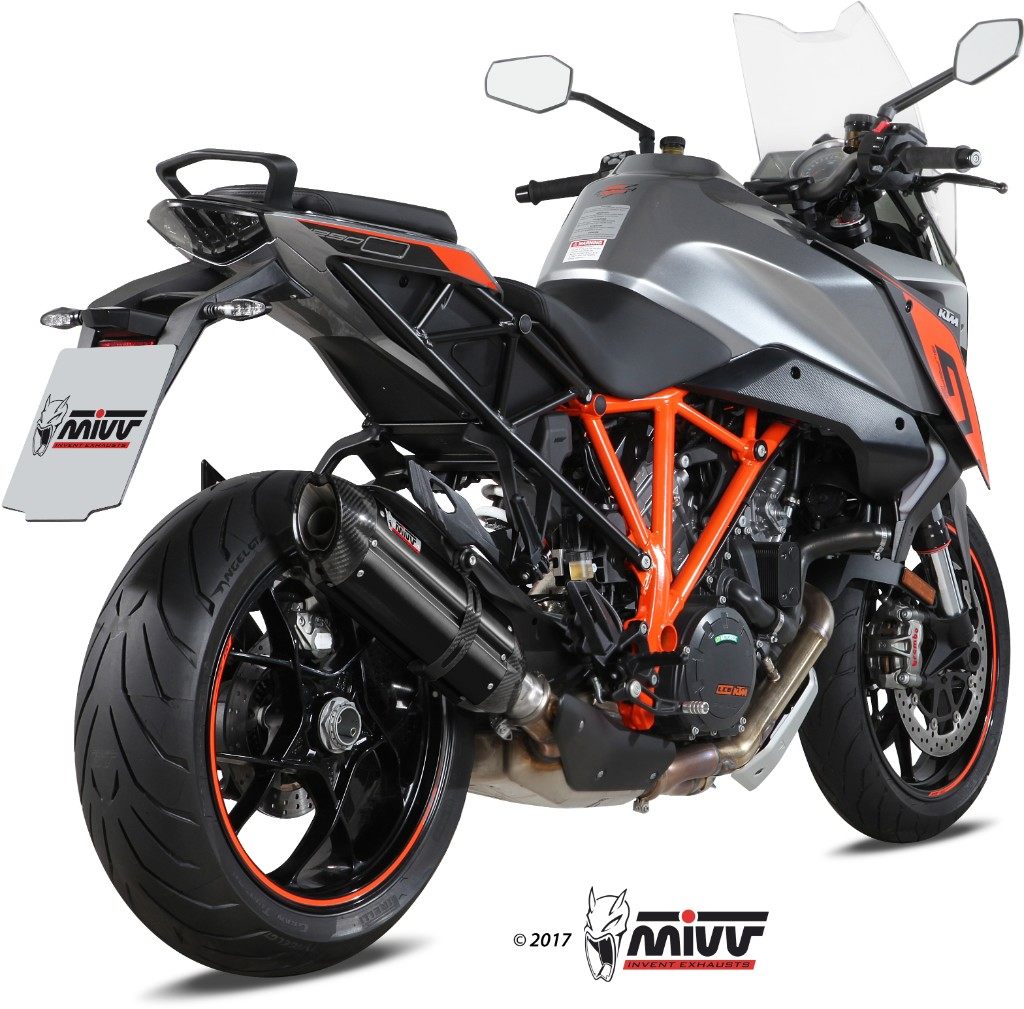 MIVV ミヴ SUONO BLACK スリップオンマフラー 1290 SUPER DUKE GT KTM マフラー｜ウェビック　店 57,383円
