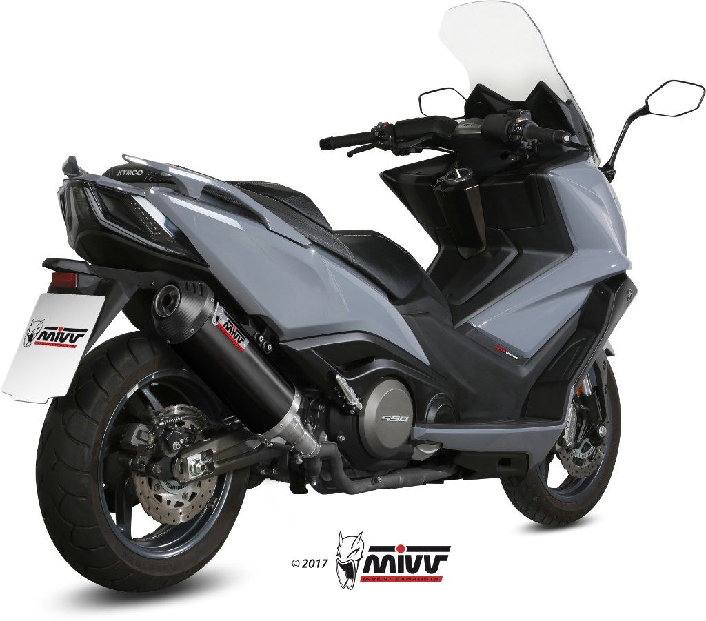 MIVV ミヴ OVAL ブラックスリップオンマフラー AK550 KYMCO キムコ スリップオンマフラー マフラー 53,371円