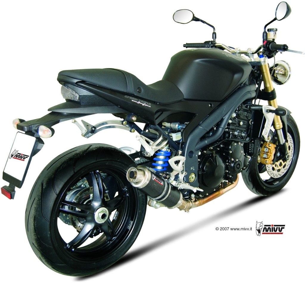 MIVV ミヴ GPスリップオンマフラー SPEED TRIPLE TRIUMPH トライアンフ スリップオンマフラー マフラー｜ウェビック　店 53,620円
