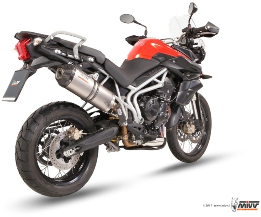 MIVV ミヴ OVALスリップオンマフラー TIGER800 TRIUMPH トライアンフ スリップオンマフラー マフラー