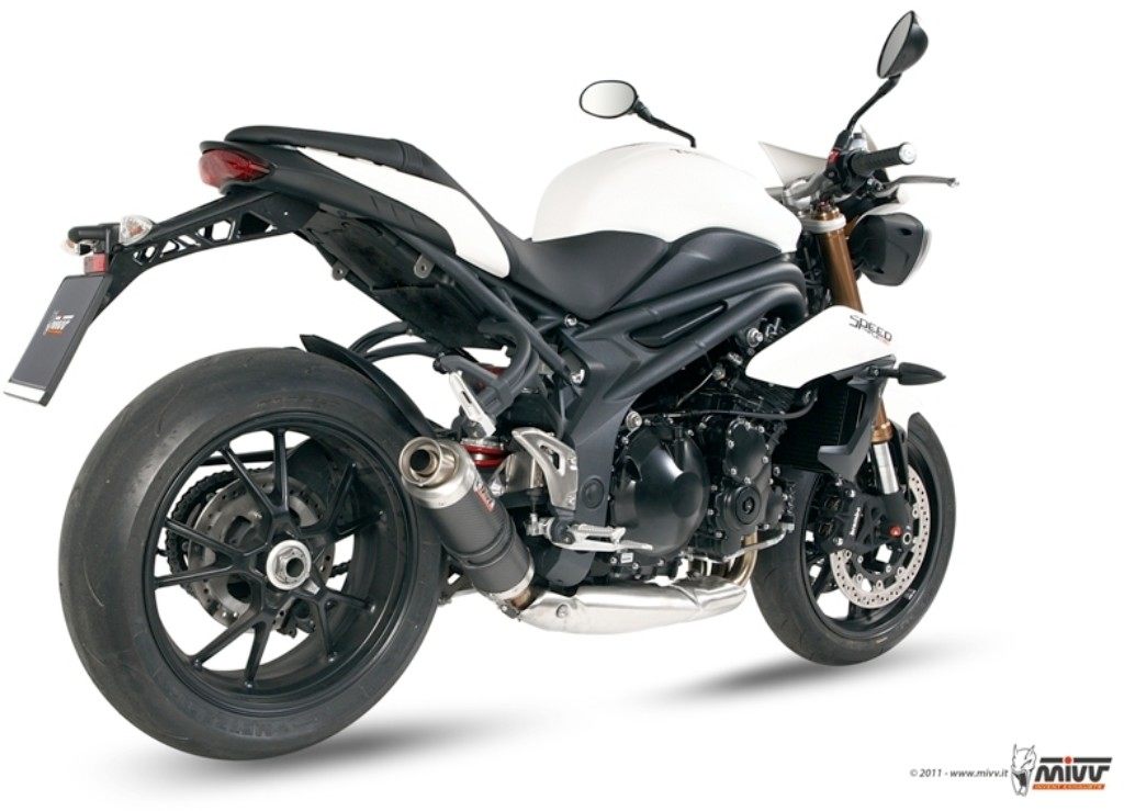 MIVV ミヴ GPスリップオンマフラー SPEED TRIPLE TRIUMPH トライアンフ スリップオンマフラー マフラー｜ウェビック　店