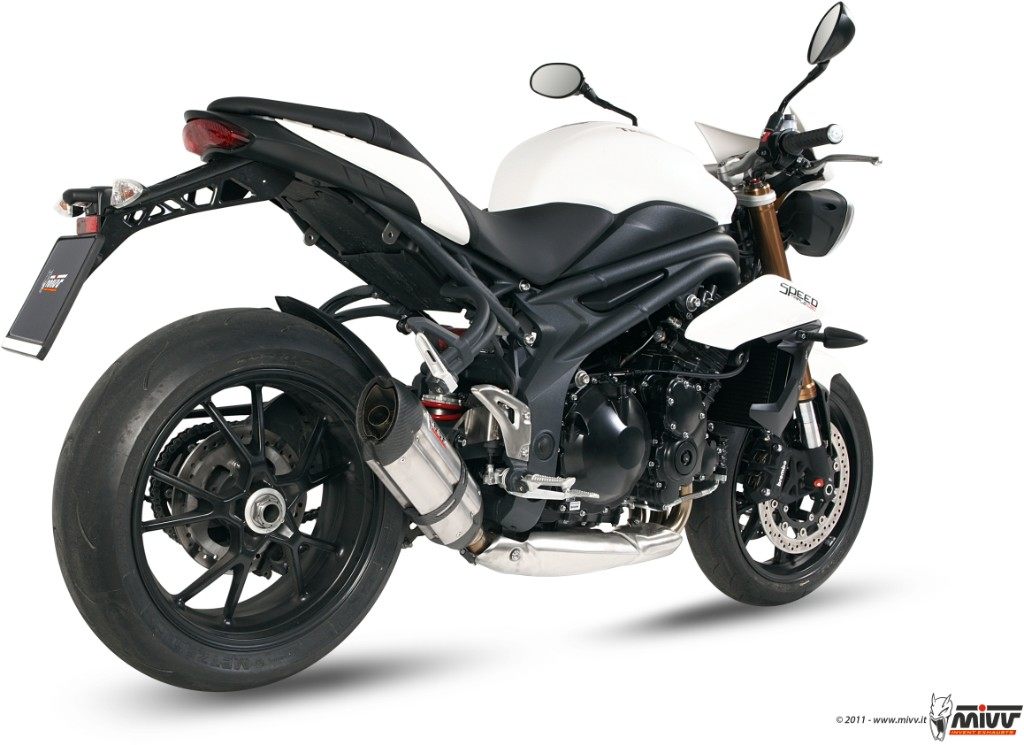 MIVV ミヴ SUONOスリップオンマフラー SPEED TRIPLE TRIUMPH トライアンフ スリップオンマフラー マフラー｜ウェビック　店