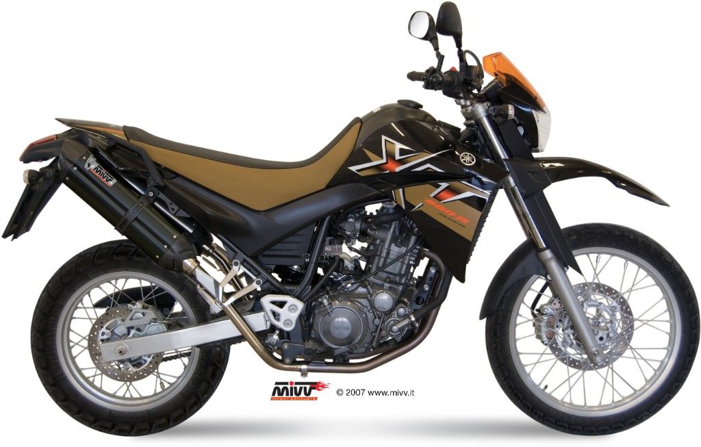 MIVV ミヴ SUONO BLACKスリップオンマフラー XT660X XT660R YAMAHA ヤマハ スリップオンマフラー マフラー｜ウェビック　店