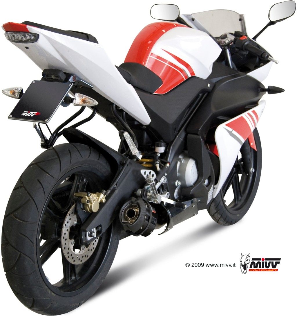 MIVV ミヴ SUONO BLACK フルエキゾーストマフラー YZF-R125 YAMAHA ヤマハ マフラー