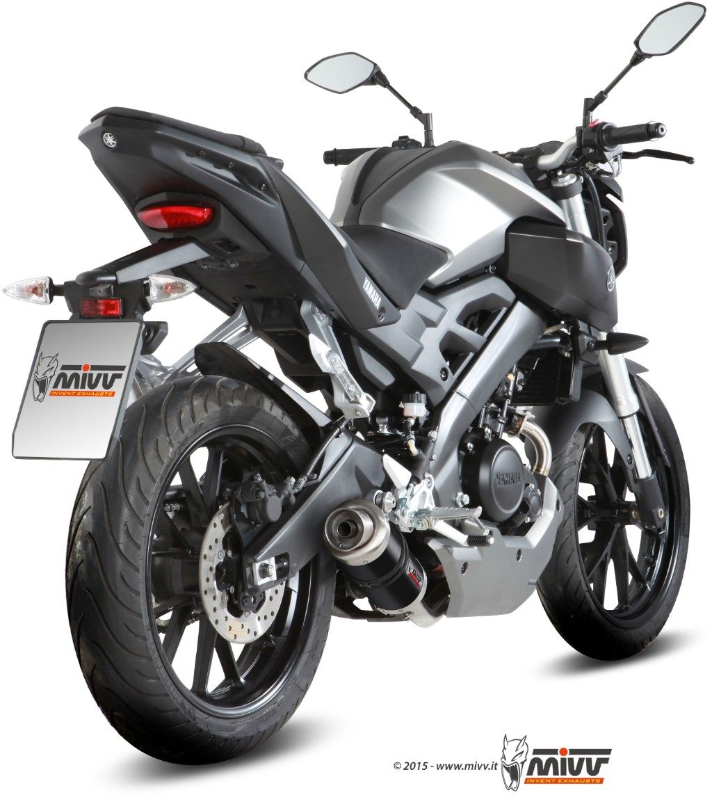 MIVV ミヴ GP BLACK フルエキゾーストマフラー YZF-R125 MT-125 YAMAHA ヤマハ マフラー