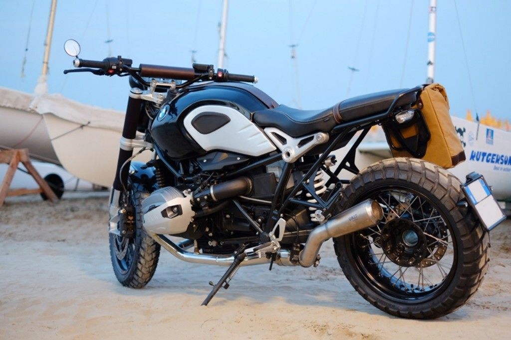 RnineT用 UNITGARAGE ユニットガレージスリップオンチタンマフラー BMW RnineT スリップオンマフラー ローパイプ フルチタン E