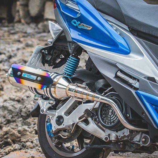 S-RZ エスアールゼット ST1 Full exhaust system(Horizontal type silencer) CYGNUS X NXC-125K NXC-125N GTR 125 aero FI Ray YAMAHA ヤマハ フルエキゾーストマフラー マフラー タイプ：Exhaust pipe gradual expansion