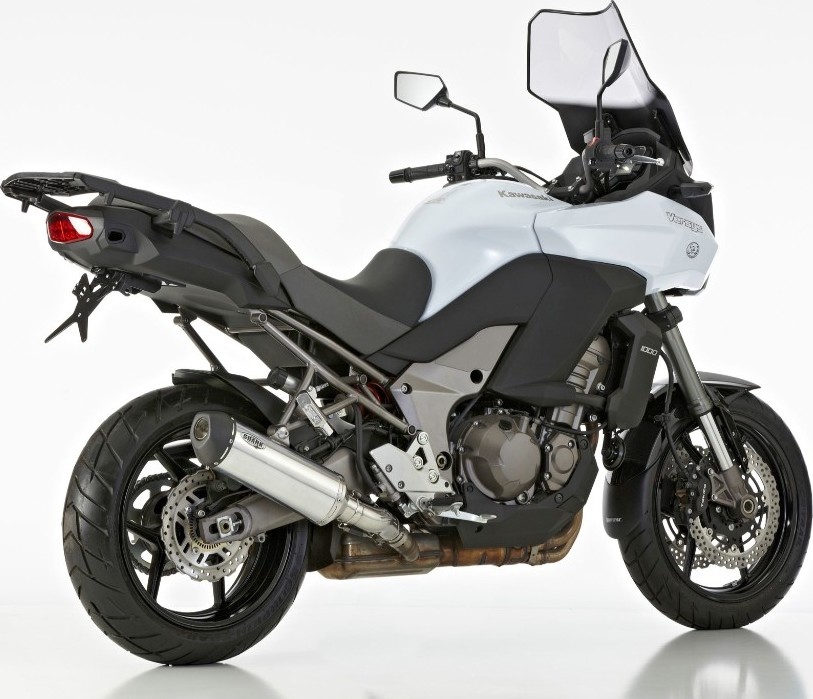 SHARK シャーク DSX-5 スリップオンエキゾースト (4-1) Versys 1000 KAWASAKI カワサキ スリップオンマフラー マフラー material：polished aluminium／end cap coated stainless steel matt black(color：silver) 48,293円