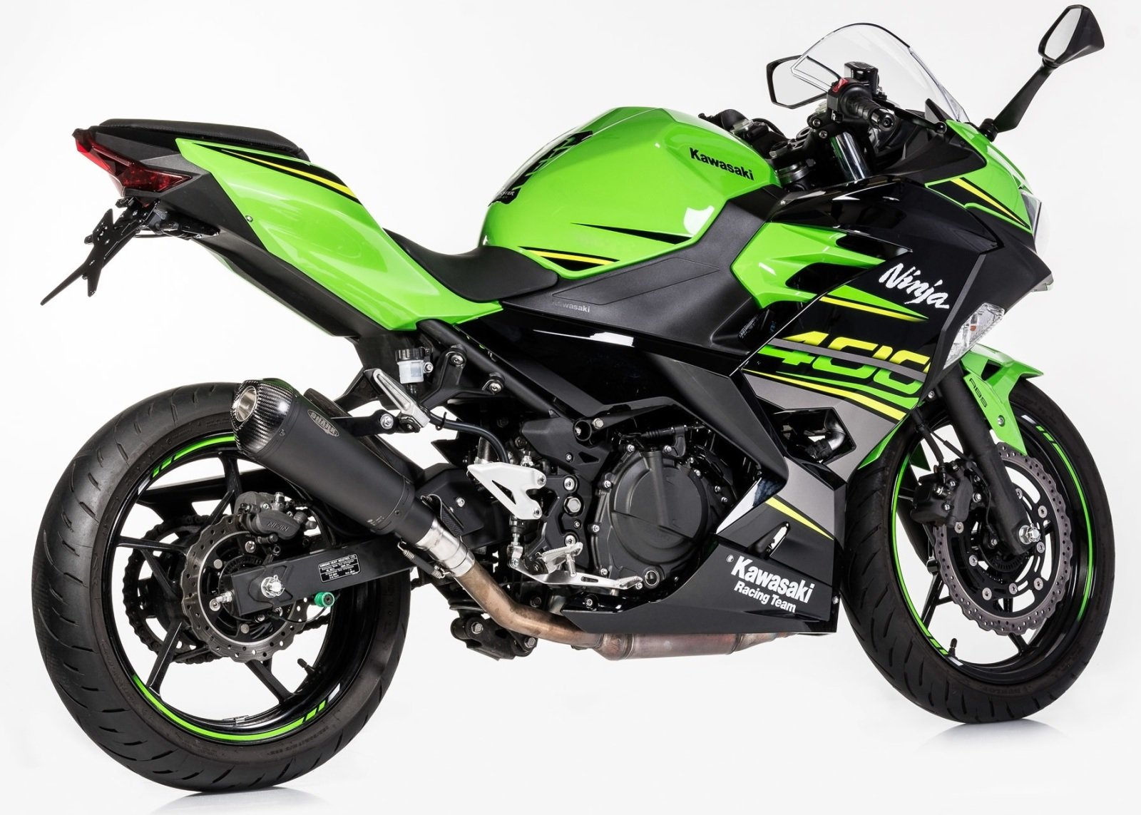 SHARK シャーク DSX-7 スリップオンエキゾースト (2-1) スーパーショート Ninja 400 Z400 KAWASAKI カワサキ スリップオンマフラー マフラー material：coated stainless steel／carbon(color：mattblack)｜ウェビック　店