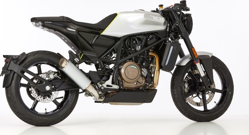 HURRIC フリック TECエキゾーストスーパーショート1スリップ(1-1) Svartpilen 701 Vitpilen HUSQVARNA ハスクバーナ スリップオンマフラー マフラー material：polished aluminium(color：silver)