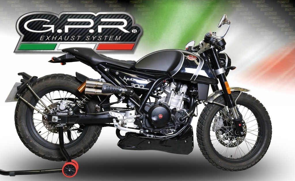 GPR ジーピーアール HOMOLOGATED スリップオンマフラー HPS 300 Mondial モンディアル マフラー