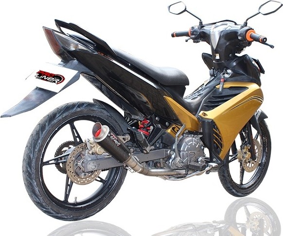 Pro Liner プロライナー TR1 R カーボン フルエキゾーストマフラー Jupiter MX YAMAHA ヤマハ マフラー タイプ：TR1 R カーボン ロング(250mm)｜ウェビック　店