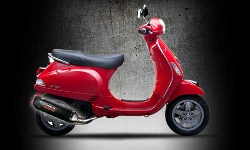 PROSPEED プロスピード フルシステムエキゾーストマフラー ブラックCNCシリーズ LX125 LX150 Sprint125 Sprint150 Primavera 125 Primavera150 3V Vespa ベスパ フルエキゾーストマフラー マフラー