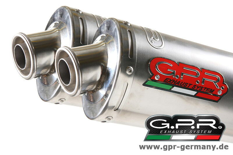 GPR ジーピーアール CLASSIC LINE STAINLESS (YAMAHA MT-01 2005-11 SLIP ON DOUBLE MUFFLER EXHAUST) スリップオンマフラー YAMAHA ヤマハ マフラー|ウェビック 店