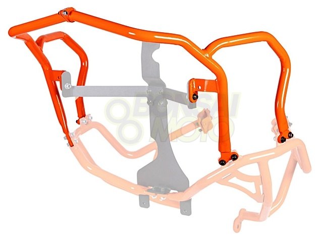 OUTBACKmotortek アウトバックモーターテック アッパークラッシュバー 1290 SUPER ADVENTURE R S KTM エンジンガード フレーム|ウェビック 店