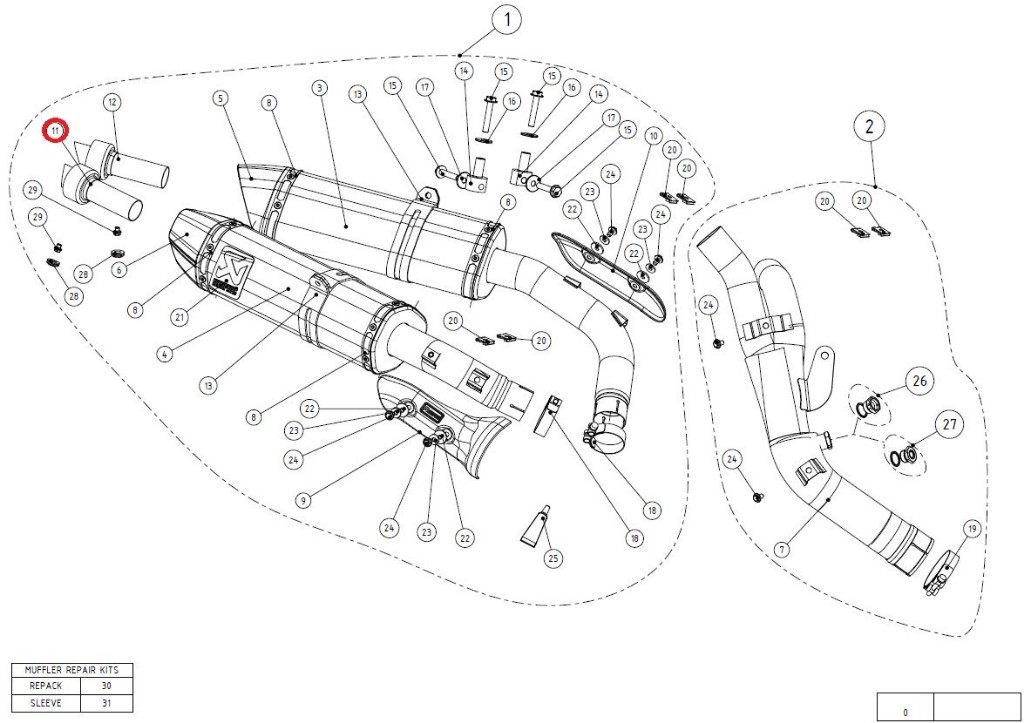 AKRAPOVIC アクラポビッチ P-HF170 FITTING KIT 14時までのご注文即日発送 （店舗休業日除く）アクラポビッチ