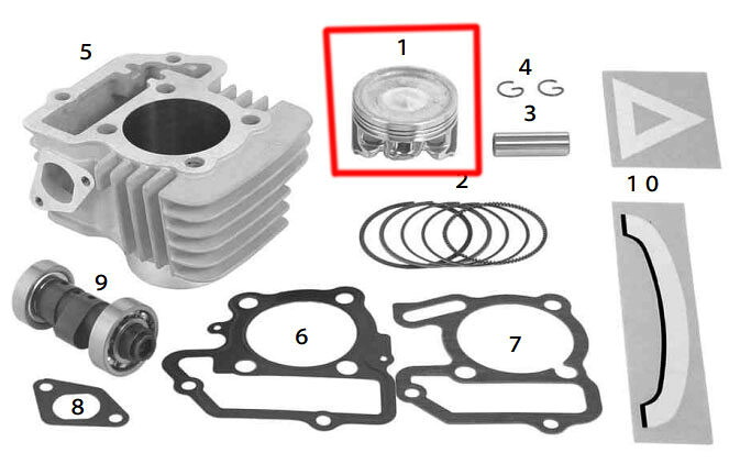 SP武川 SPタケガワ 【補修部品】 ピストン (TT-R50S-Stage Φ53) エンジンパーツ エンジン 8,455円